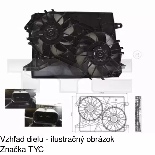 Ventilátory chladičov POLCAR 243123W2