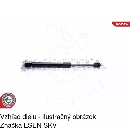 Plynová pružina 2431AB /POLCAR/ - obr. 2