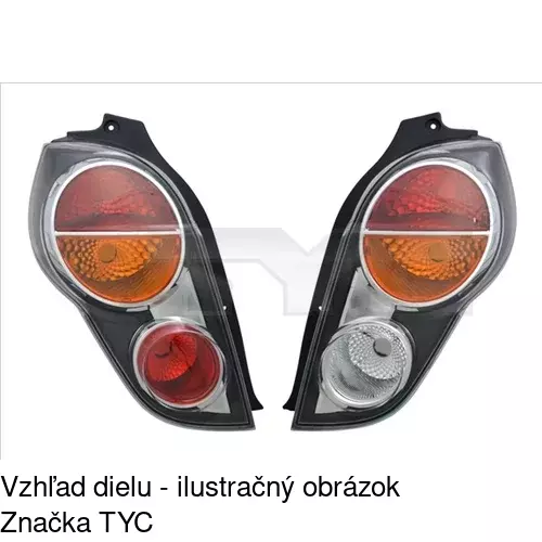 Zadné svetlo POLCAR 2502880E