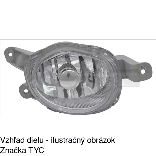 Hmlové svetlo - predné POLCAR 2515300E