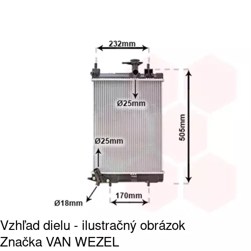 Chladiče vody 2609081K /POLCAR/ - obr. 1