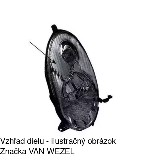 Hlavný reflektor 2707092E /POLCAR/ - obr. 3
