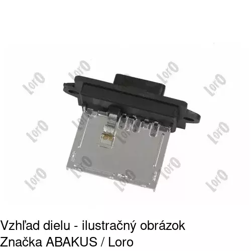 Ovládače klimatizácie 2707KST-1 /POLCAR/ - obr. 1