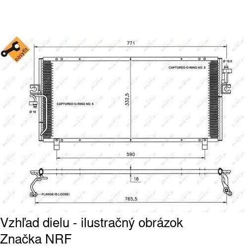 Chladiče klimatizácie 2732K8C1 /POLCAR/ - obr. 1