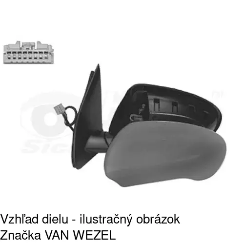 Rám vonkajšieho zrkadla 275955PM /POLCAR/ - obr. 4