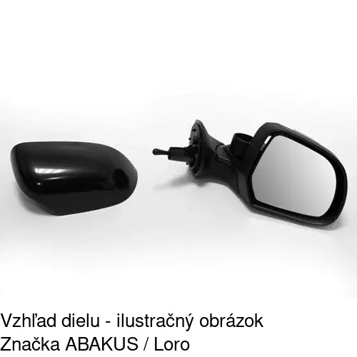 Vonkajšie zrkadlo 2820521E /POLCAR/ - obr. 2