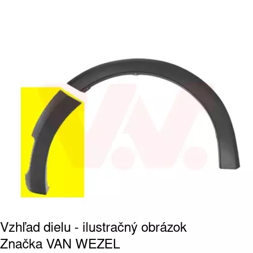 Lišta nárazníka 28B20715 /POLCAR/ - obr. 1