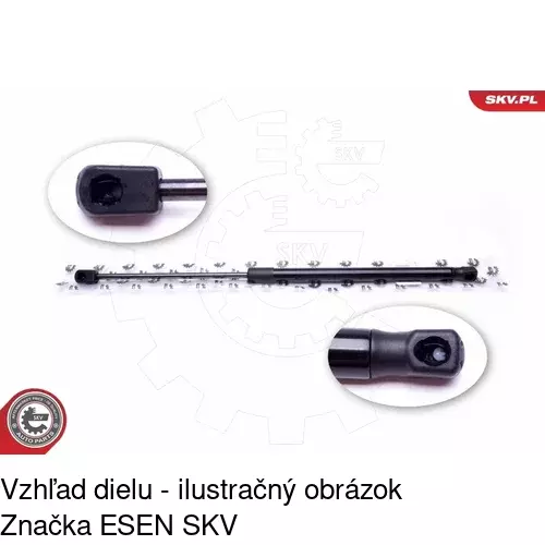 Plynová pružina 2902ABD /POLCAR/ - obr. 2