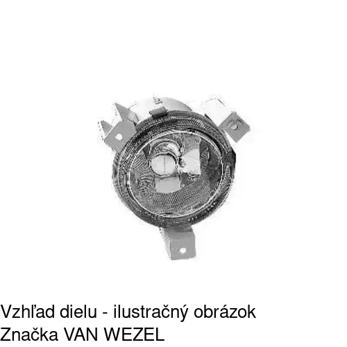 Hmlové svetlo - predné 290329-E /POLCAR/ - obr. 2