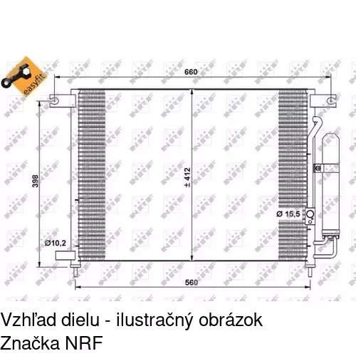 Chladiče klimatizácie 2905K8C2S /POLCAR/ - obr. 1