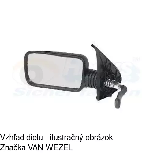 Vonkajšie zrkadlo 3001511E /POLCAR/ - obr. 4