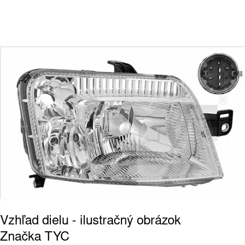 Hlavný reflektor 3003101E /POLCAR/ - obr. 1