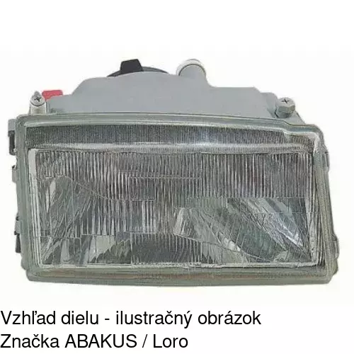 Hlavný reflektor 3016092E /POLCAR/ - obr. 2