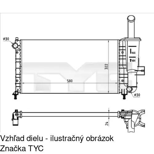Chladiče vody POLCAR 3022081X