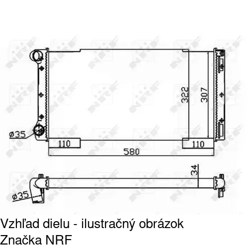 Chladiče vody 302208A4 /POLCAR/ - obr. 3