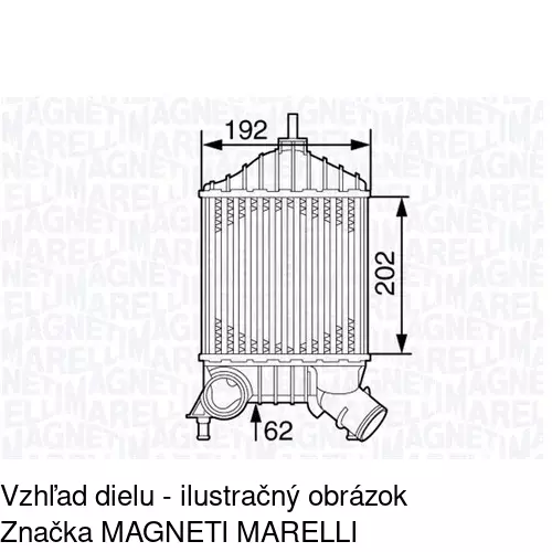 Chladiče vzduchu (Intercoolery) POLCAR 3022J81X