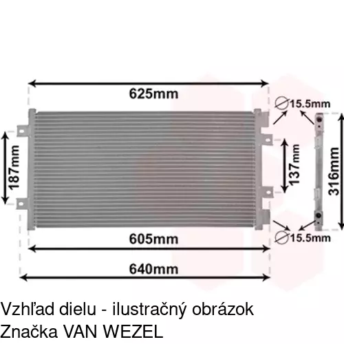 Chladiče klimatizácie 3022K8C4 /POLCAR/ - obr. 4