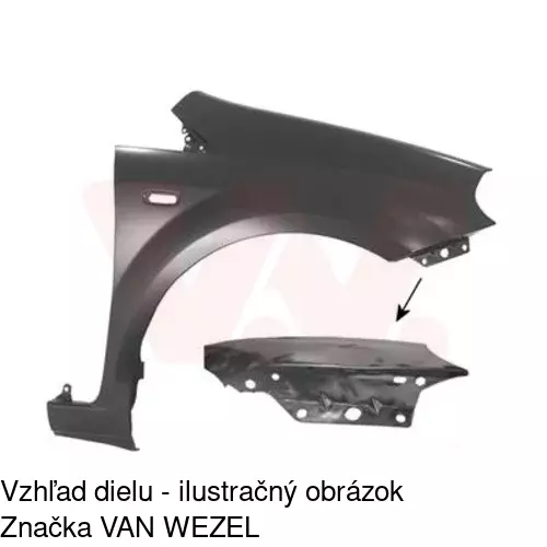 Predný blatník 302402 /POLCAR/ - obr. 2