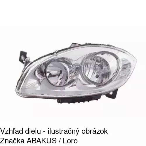 Hlavný reflektor 302509-U /POLCAR/ - obr. 2