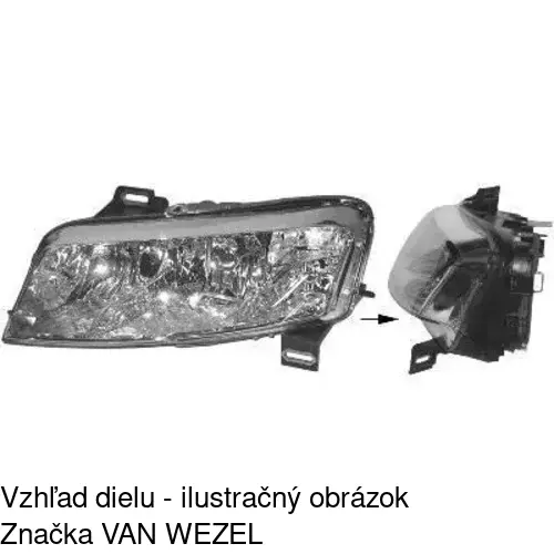 Hlavný reflektor 303010-C /POLCAR/ - obr. 4