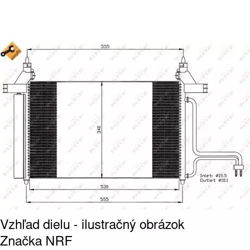 Chladiče klimatizácie 3030K8C1 /POLCAR/ - obr. 1