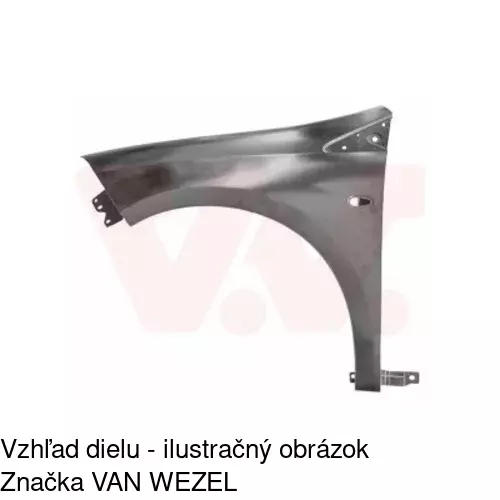 Predný blatník 303101 /POLCAR/ - obr. 2