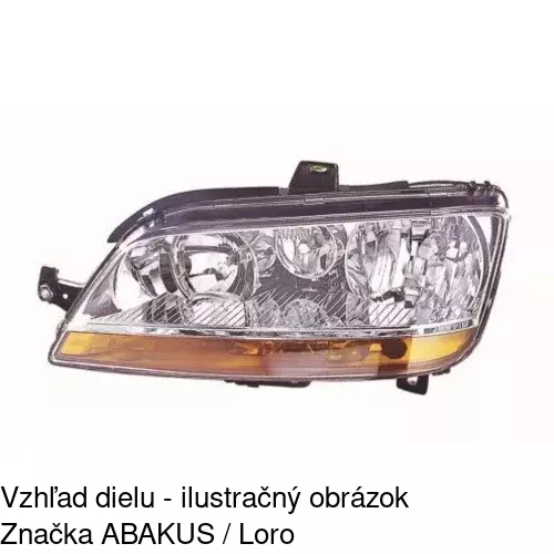 Hlavný reflektor 304410-U /POLCAR/ - obr. 2