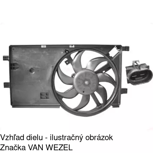 Ventilátory chladičov 308523W3X /POLCAR/ - obr. 2
