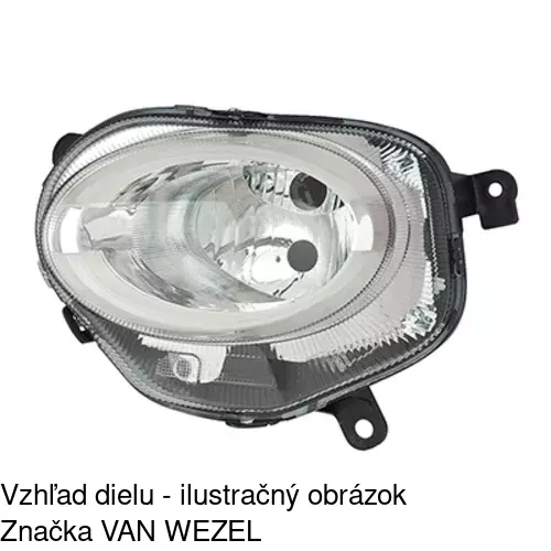 Hlavný reflektor 30A2091U /POLCAR/ - obr. 5