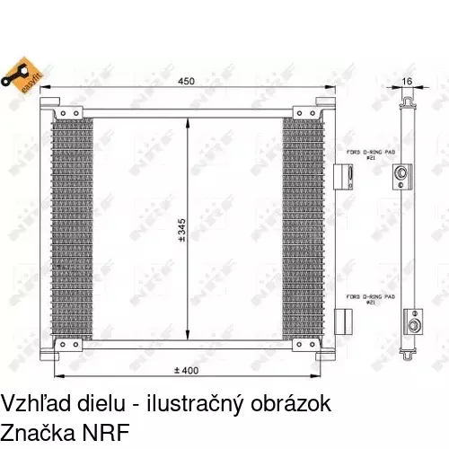 Chladiče klimatizácie 3200K8C1 /POLCAR/ - obr. 3