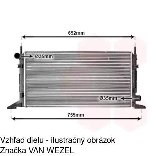 Chladiče vody 320408-5 /POLCAR/ - obr. 2