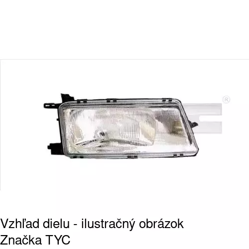 Hlavný reflektor POLCAR 320810-E