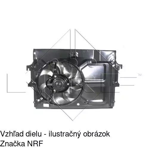 Ventilátor bez krytu / podpery POLCAR 320923U2