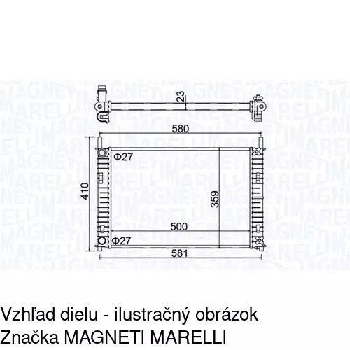Chladiče vody 321208-1 /POLCAR/ - obr. 2