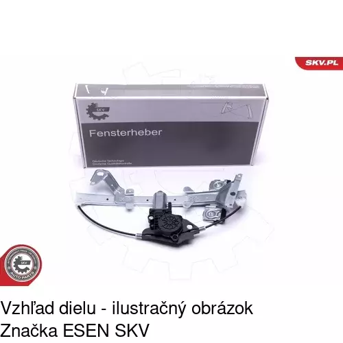 Elektrický mechanizmus okna dverí 3212PSE3 /POLCAR/ - obr. 3