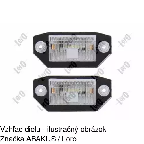 Svetlo na osvetlenie evidenčného čísla 3218958 /POLCAR/ - obr. 5