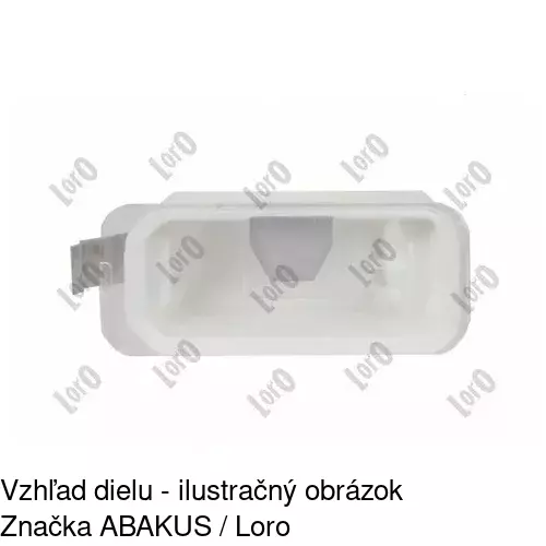Svetlo na osvetlenie evidenčného čísla 3219959R /POLCAR/ - obr. 2