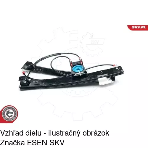 Mechanizmus sťahovania okna elektrický bez motora 3219PSG1 /POLCAR/ - obr. 3