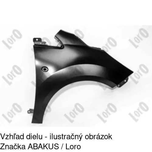 Predný blatník 323302 /POLCAR/ - obr. 2