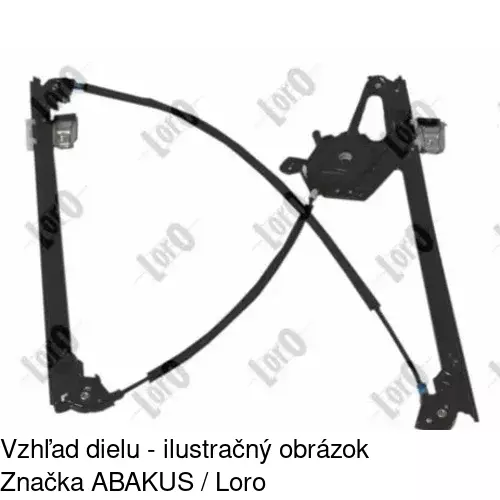 Elektrický mechanizmus okna dverí 3240PSE1 /POLCAR/ - obr. 4