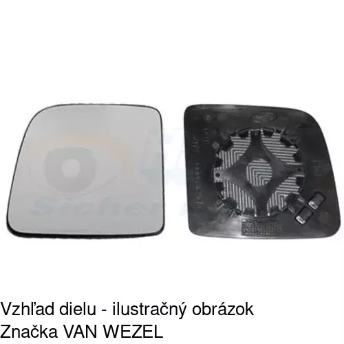 Sklo vonkajšieho zrkadla s držiakom 3256546E /POLCAR/ - obr. 5