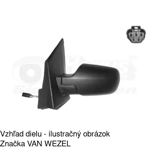 Vonkajšie zrkadlo 3257514M /POLCAR/ - obr. 4