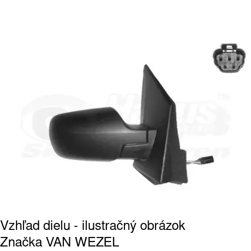 Vonkajšie zrkadlo 3257524M /POLCAR/ - obr. 3