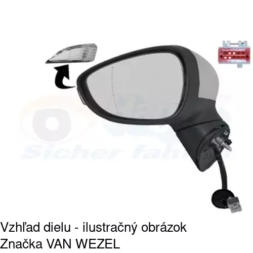 Vonkajšie zrkadlo 32B1513M /POLCAR/ - obr. 5