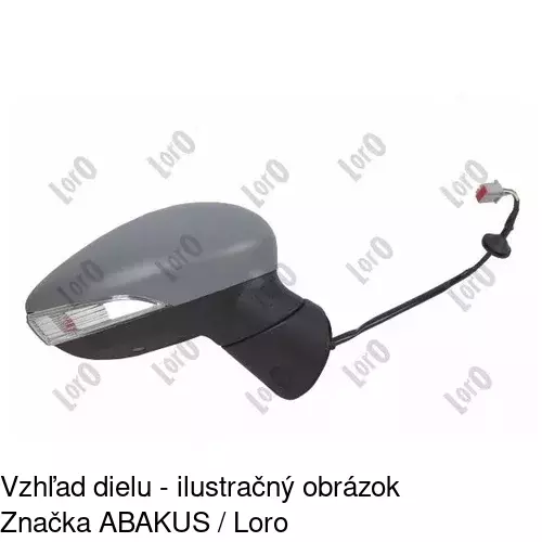 Vonkajšie zrkadlo 32B1524M /POLCAR/ - obr. 2