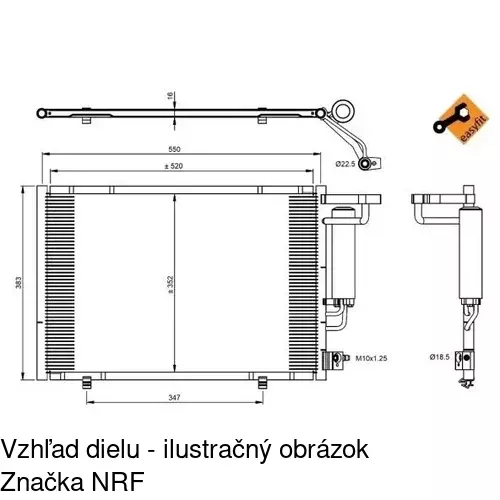 Chladiče klimatizácie 32B1K8C2S /POLCAR/ - obr. 1