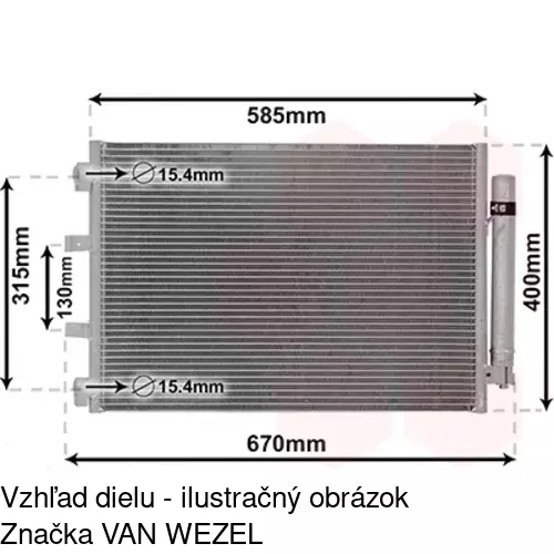 Chladiče klimatizácie 32C1K8C4S /POLCAR/ - obr. 3