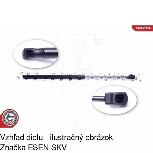 Plynová pružina 3430ABD /POLCAR/ - obr. 2
