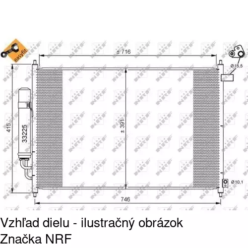 Chladiče klimatizácie 3857K82K /POLCAR/ - obr. 1