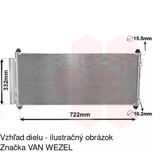 Chladiče klimatizácie 3858K8C1 /POLCAR/ - obr. 2